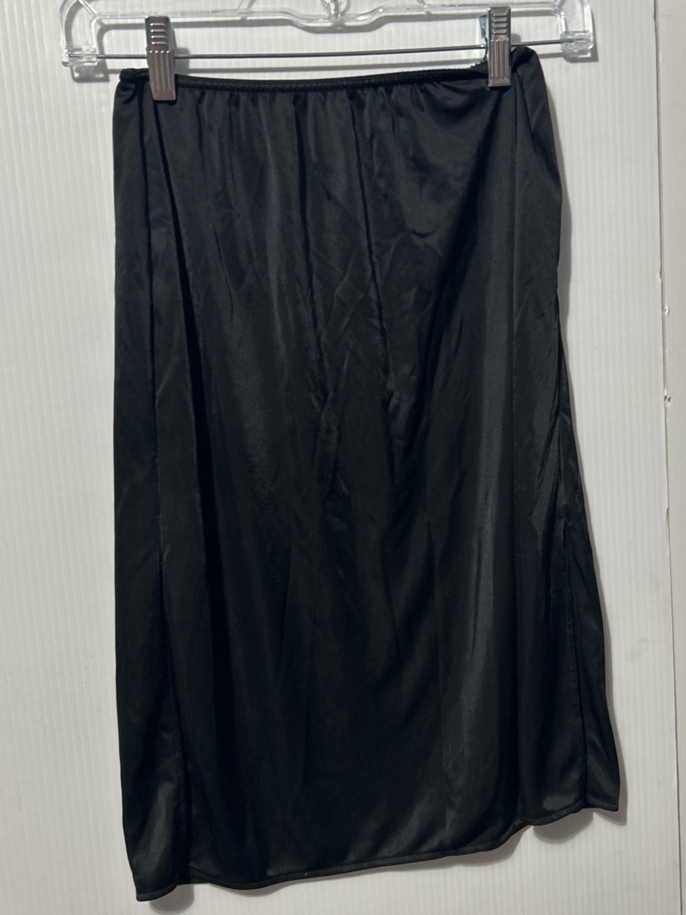 vassarette Black Slip Skirt